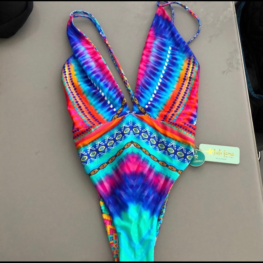 Luli Fama one piece bikini